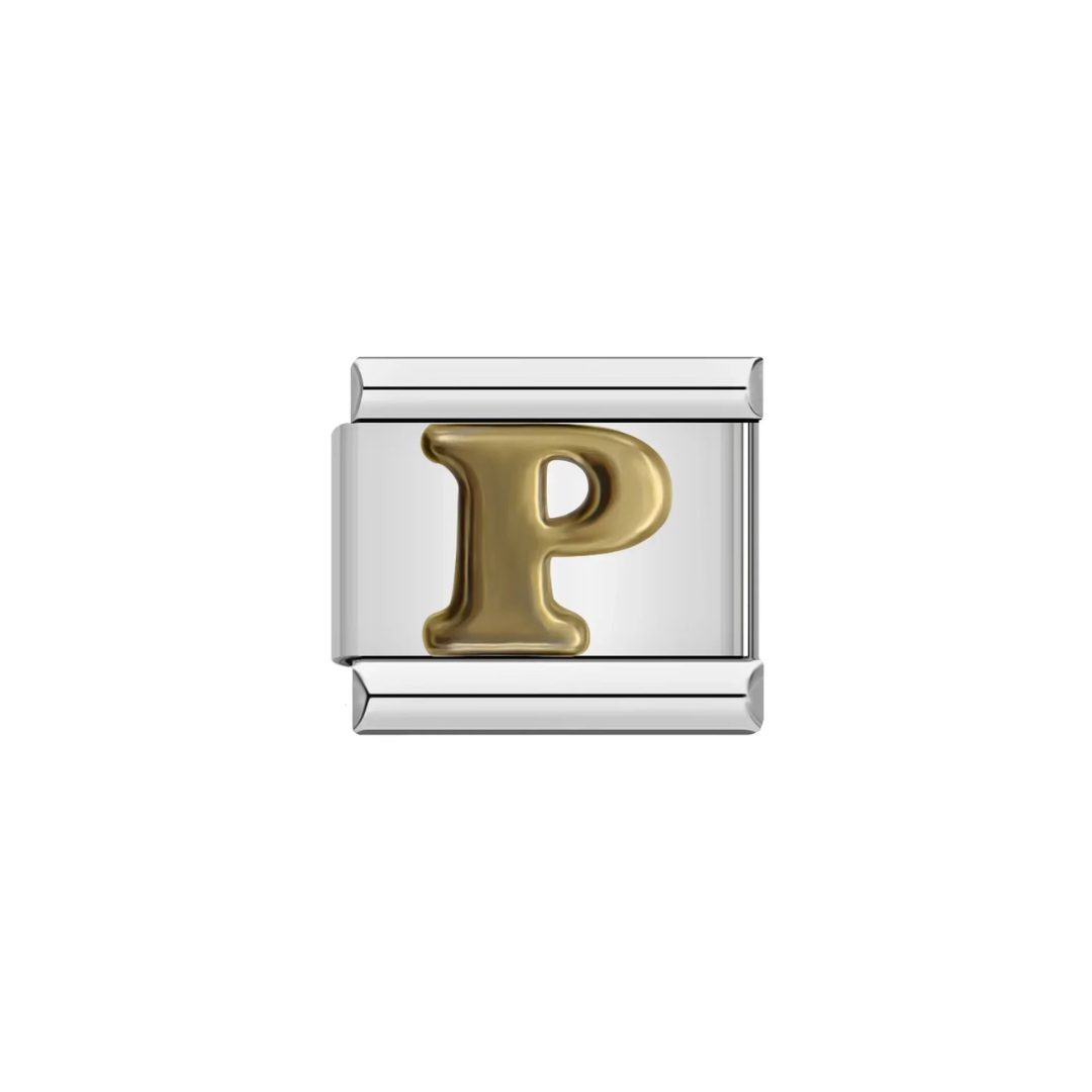 Gold Letter Alphabet Charm - Jewellux