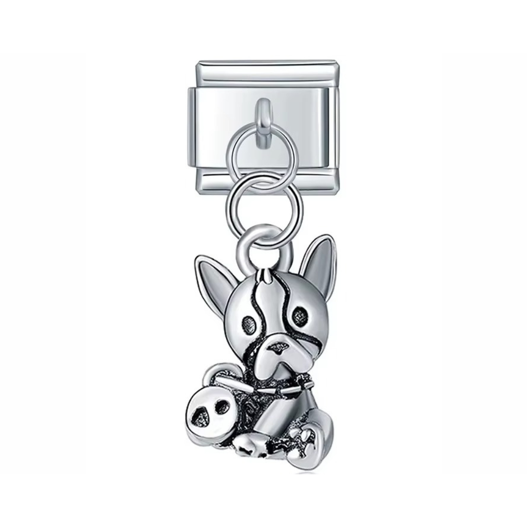 Frenchie Cuddle Buddy Dangle Charm