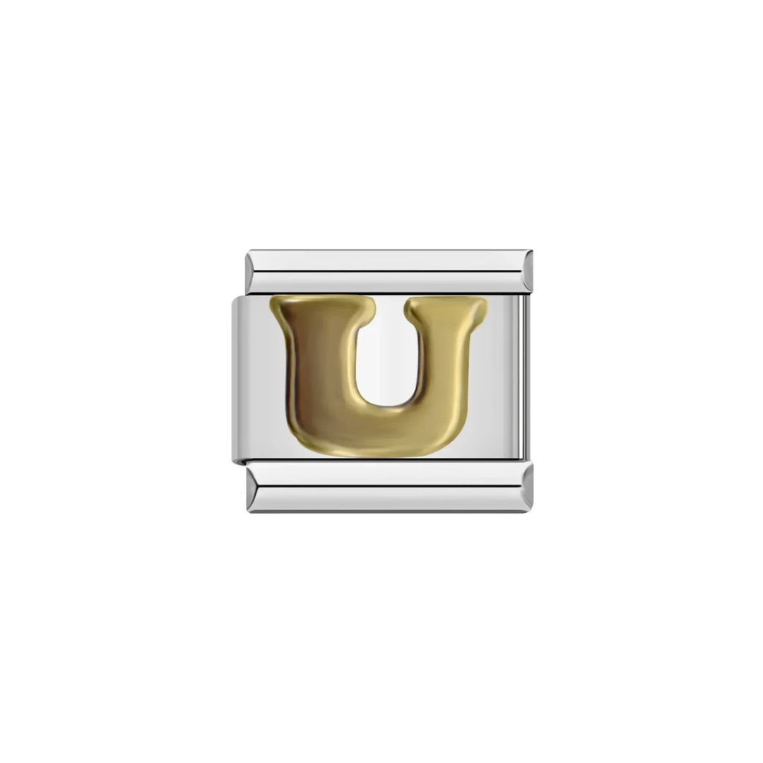 Gold Letter Alphabet Charm - Jewellux