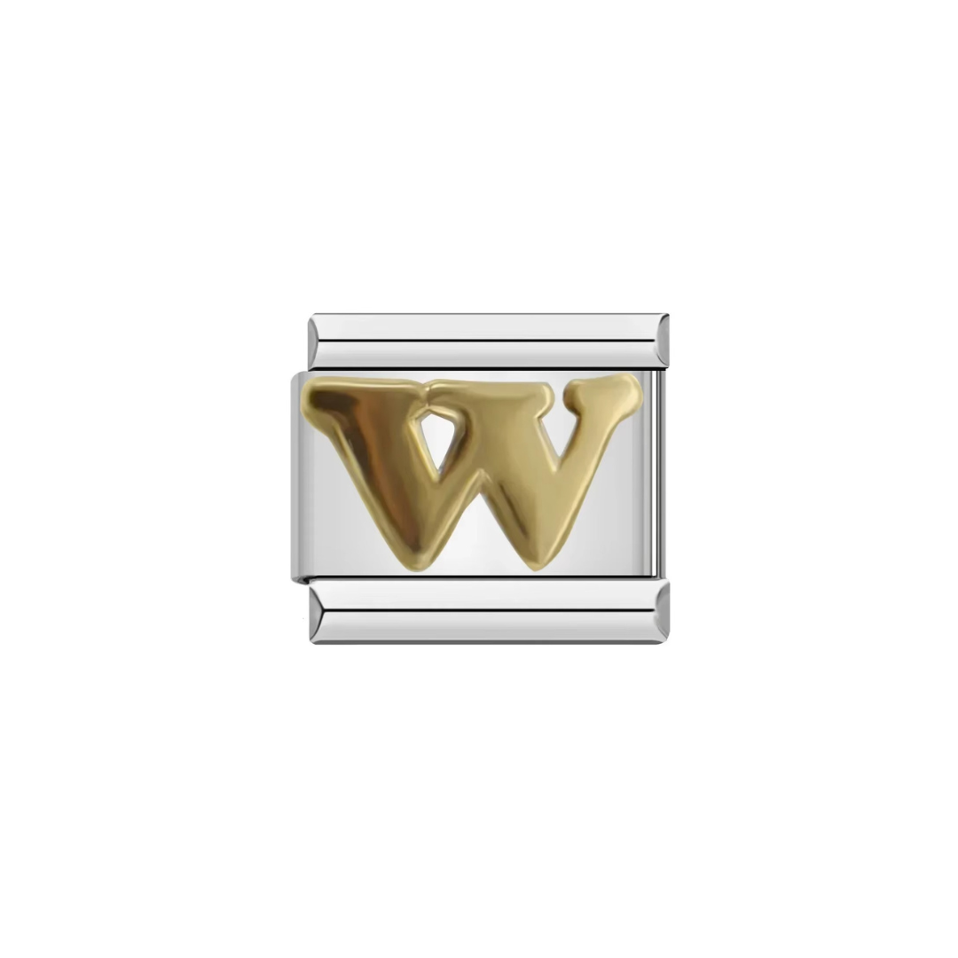 Gold Letter Alphabet Charm - Jewellux
