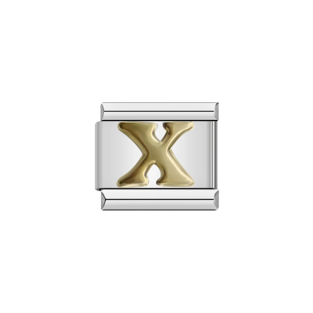 Gold Letter Alphabet Charm - Jewellux