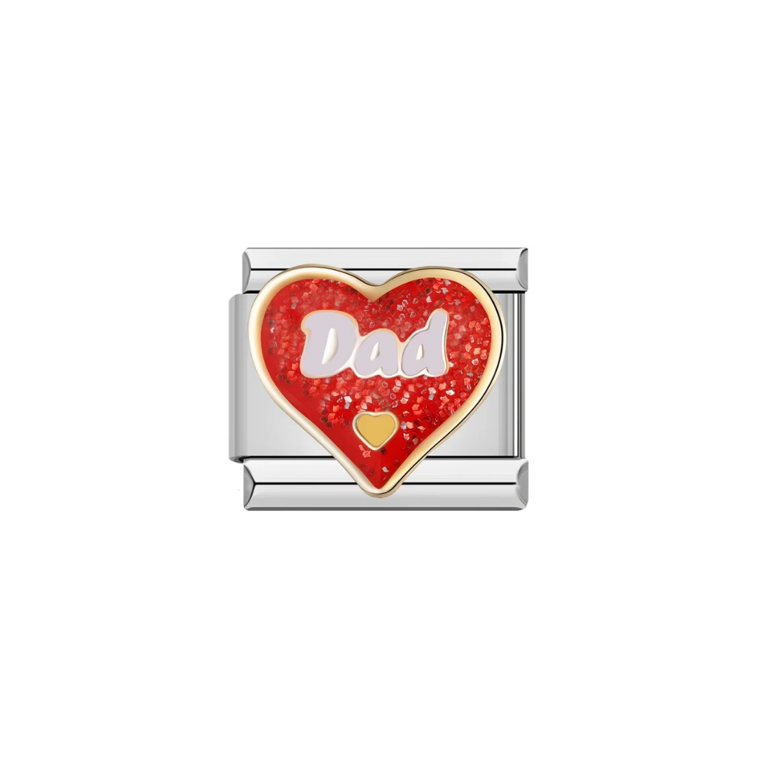 Heroic Dad Heart Charm