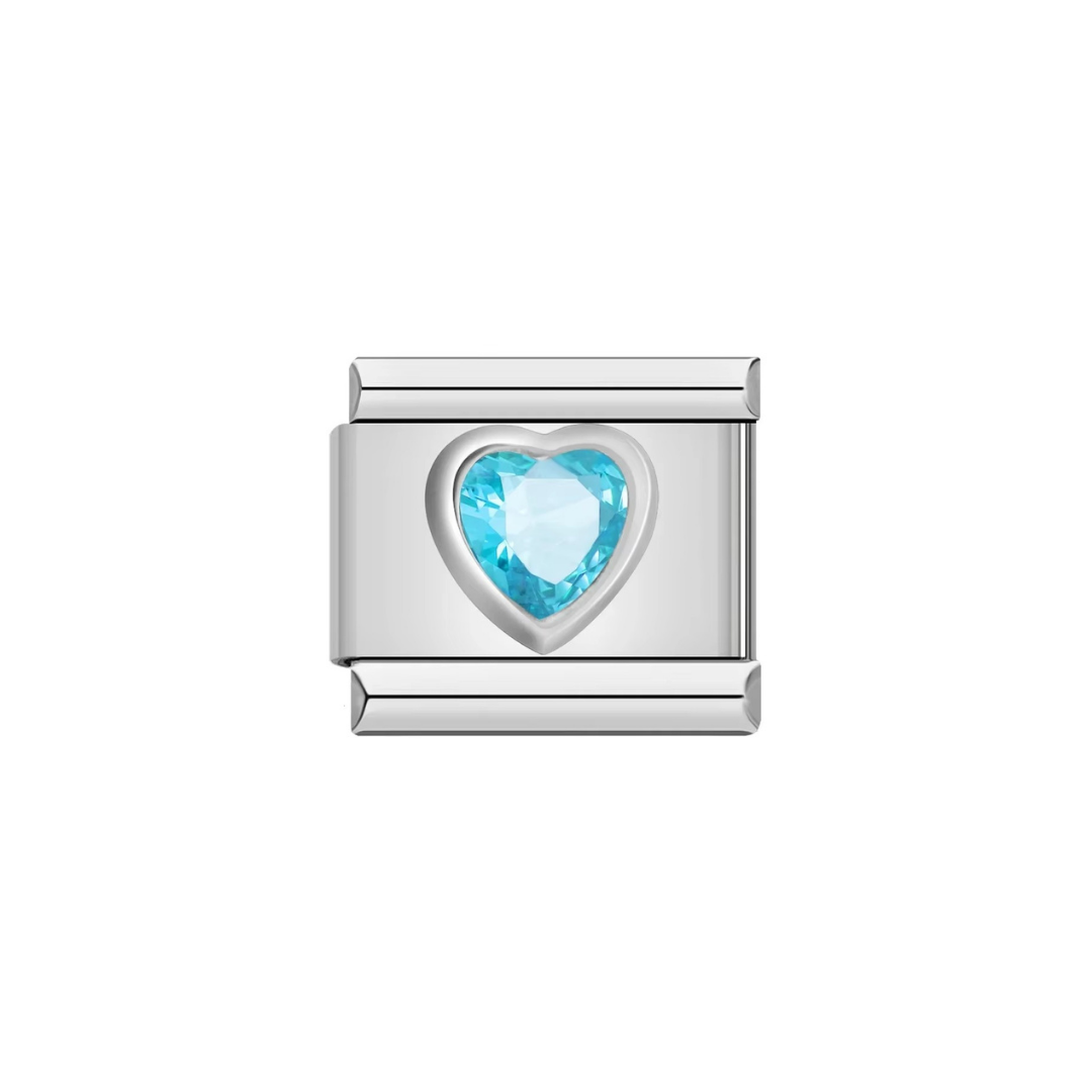 December Birthstone Silver Charm - Jewellux