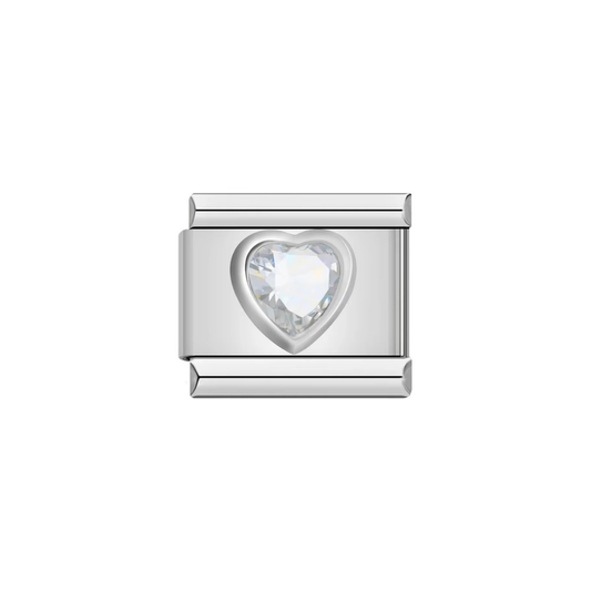 April Birthstone Silver Charm - Jewellux