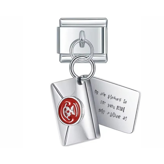Silver Letter of Acceptance Dangle Charm - Jewellux