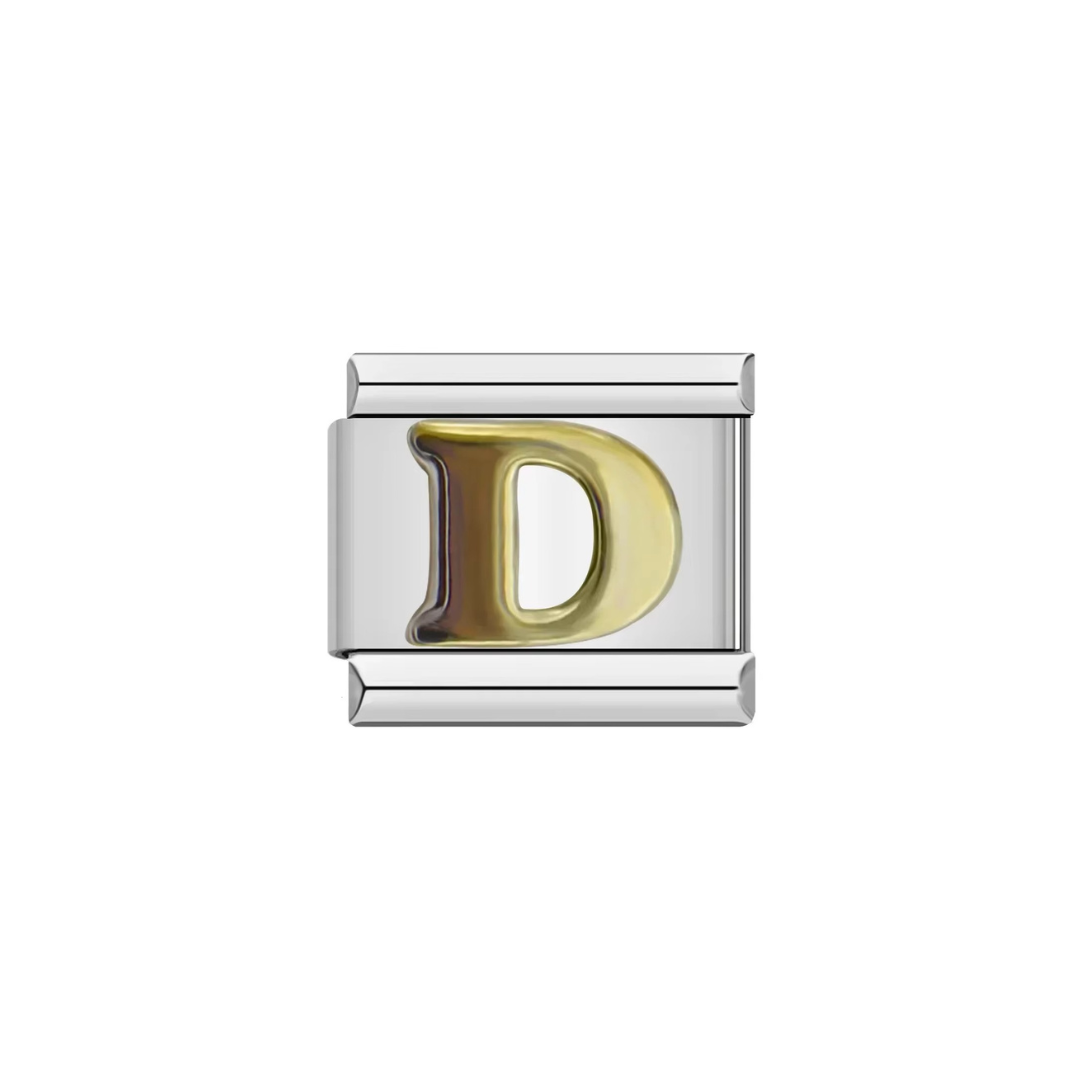Gold Letter Alphabet Charm - Jewellux