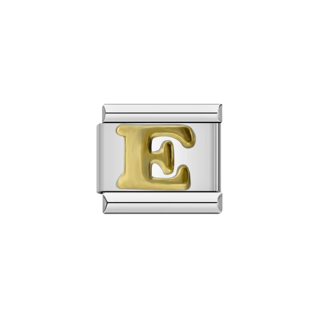 Gold Letter Alphabet Charm - Jewellux