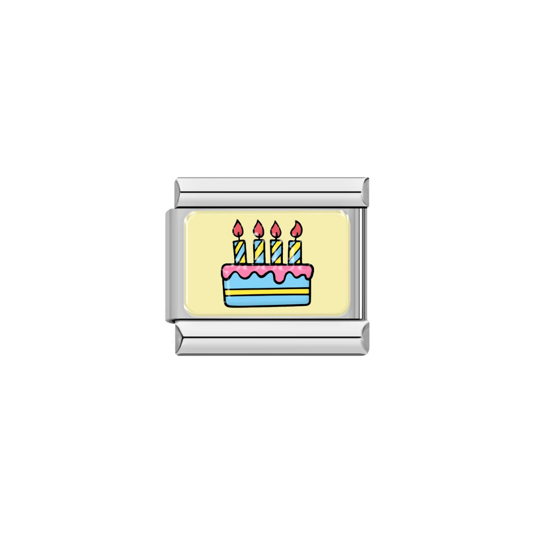 Birthday Wishes Cake Charm