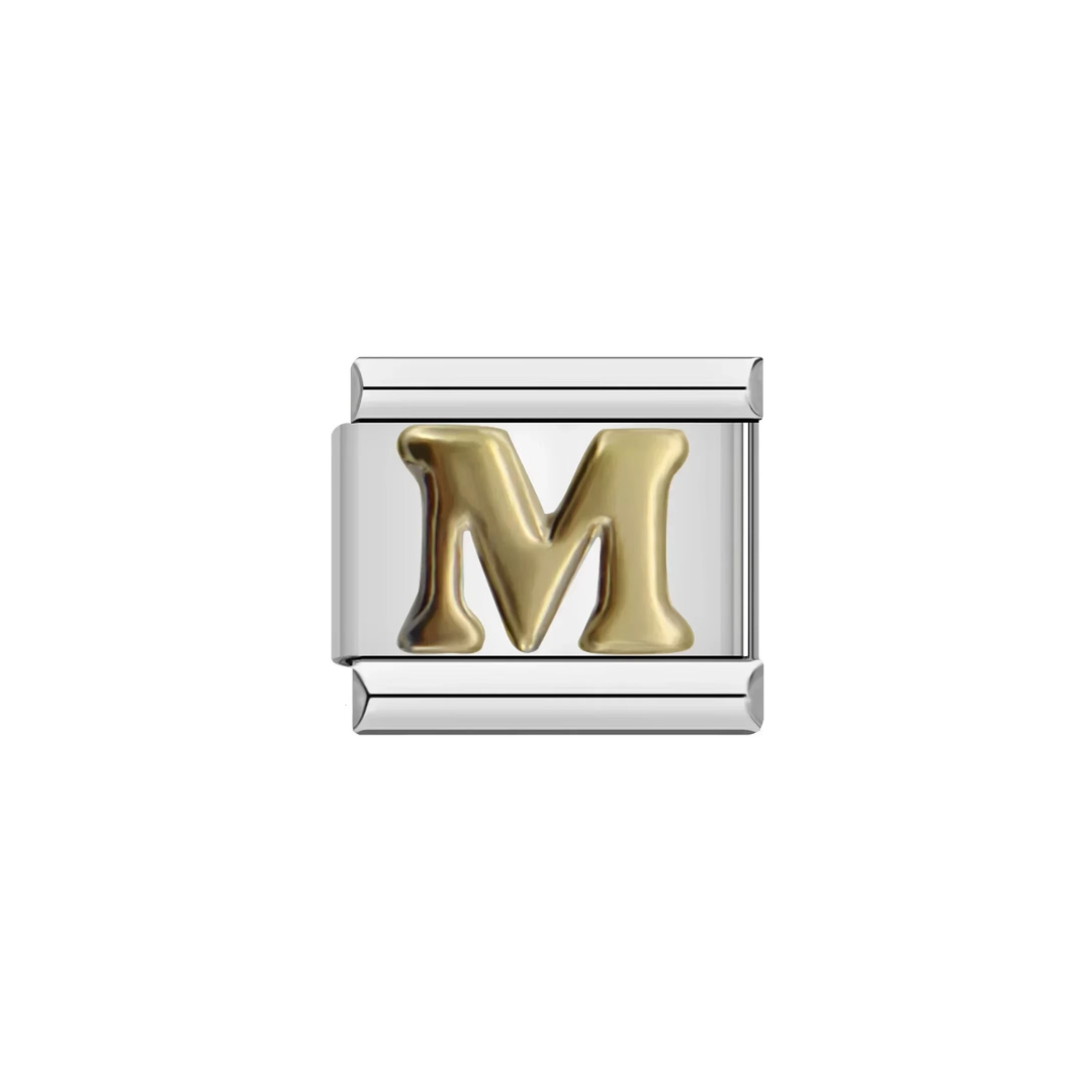 Gold Letter Alphabet Charm - Jewellux