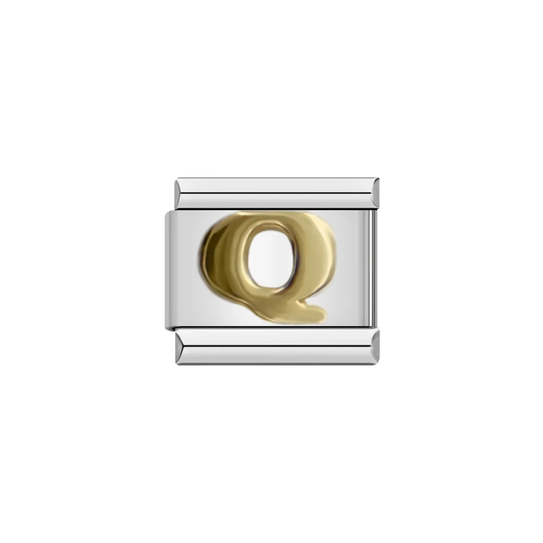 Gold Letter Alphabet Charm - Jewellux