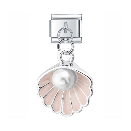 Blush Ocean Treasure Pearl Dangle Charm