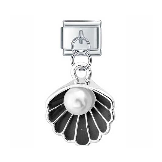 Black Ocean Treasure Pearl Dangle Charm