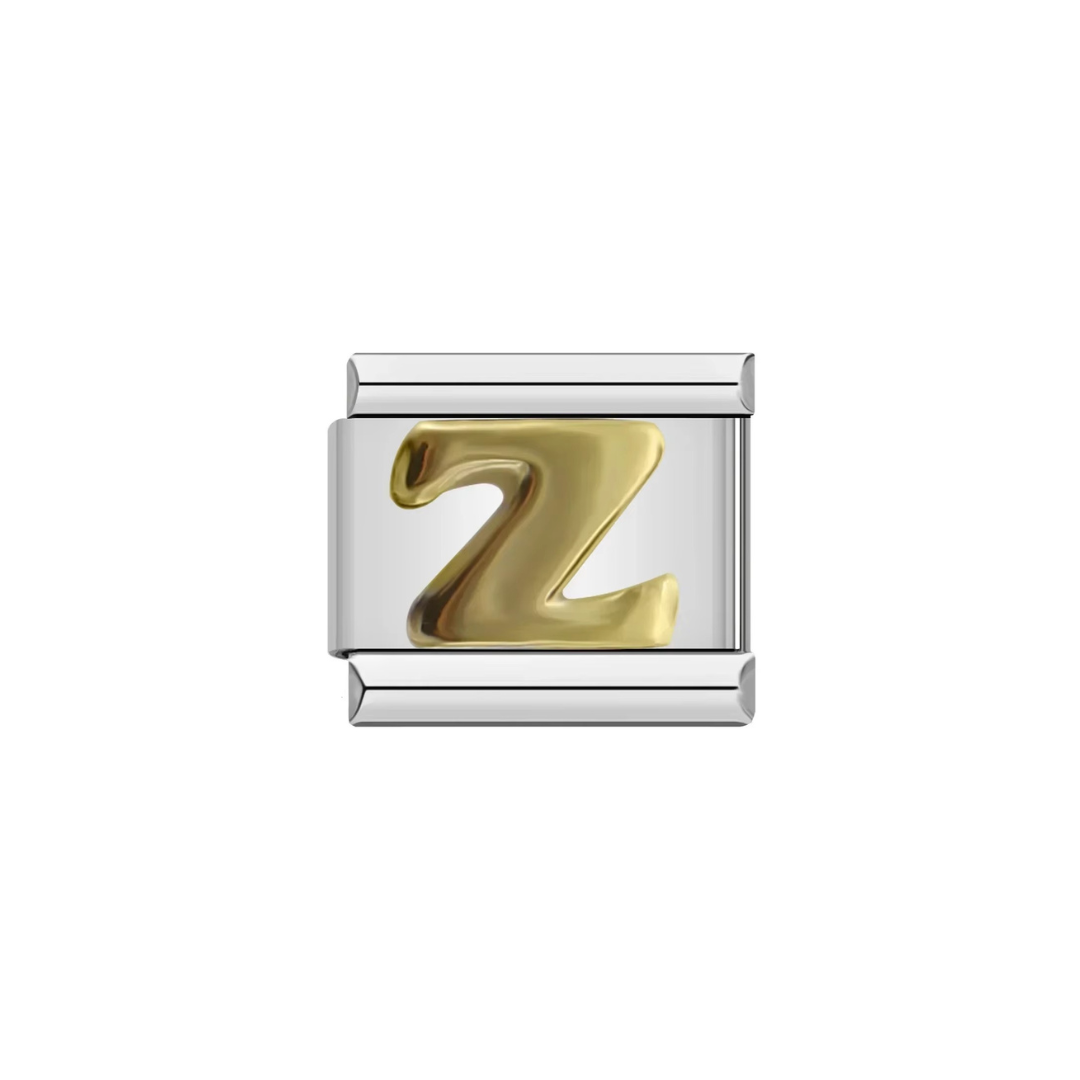 Gold Letter Alphabet Charm - Jewellux