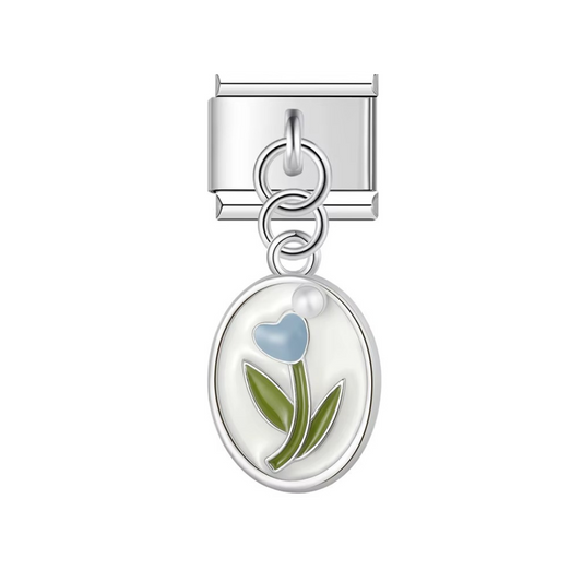 Blue Breeze Bloom Dangle Charm