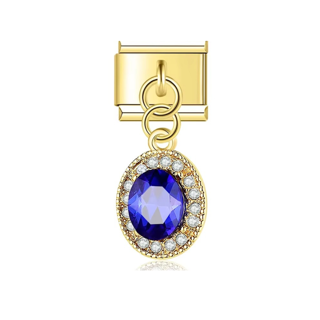 Royal Blue Elegance Dangle Charm