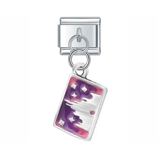 Disney - Castle Card Dangle Charm - Jewellux