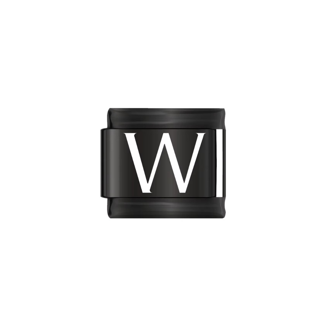 Black Alphabet Charm - Jewellux