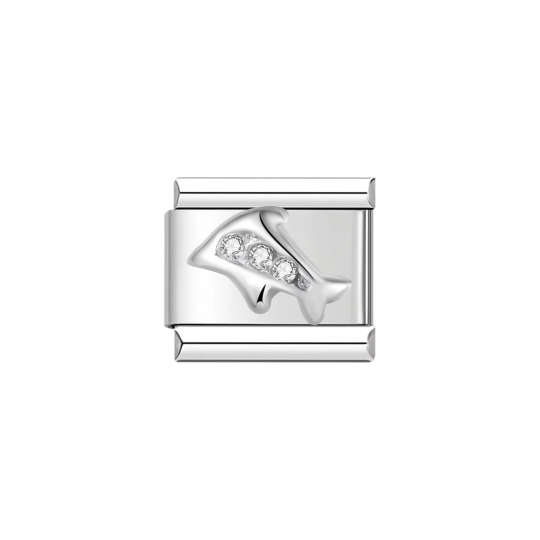 Wave of Joy Dolphin Charm - Jewellux