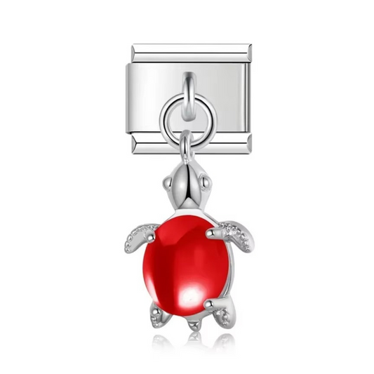 Red Turtle Dangle Charm - Jewellux