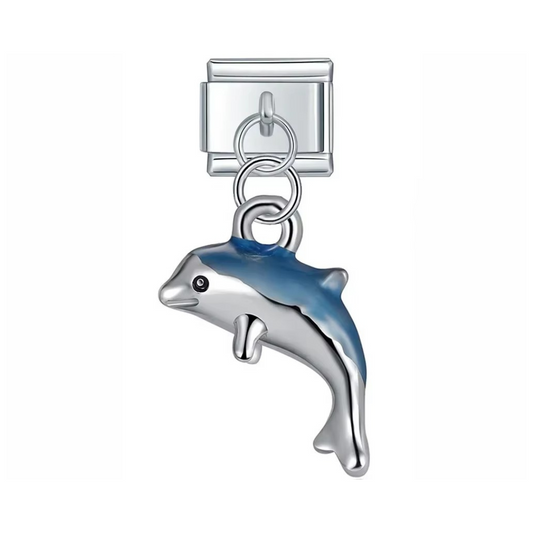 Diving Dolphin Dangle Charm - Jewellux