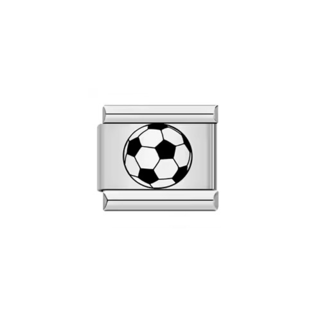 Game Day Spirit Soccer Ball Italian Charm - Jewellux