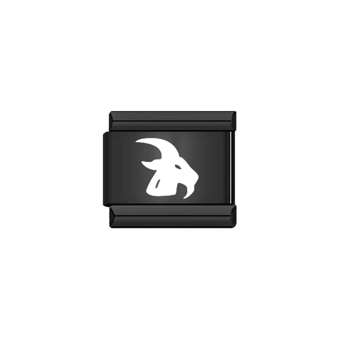 Black Capricorn Zodiac Charm - Jewellux