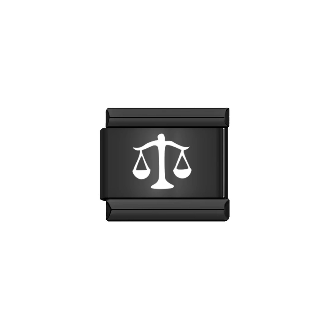 Black Libra Zodiac Charm - Jewellux