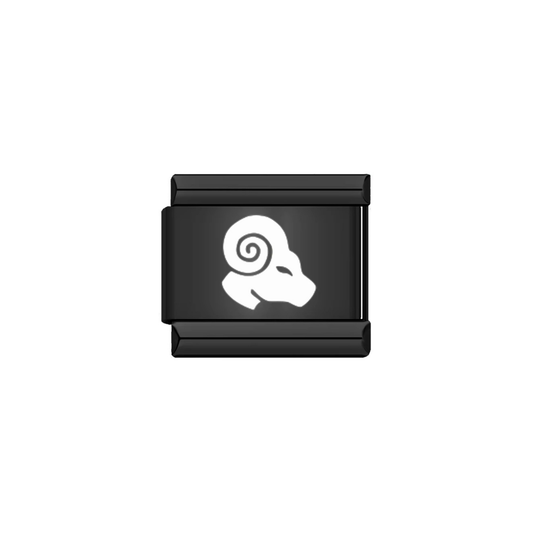 Black Aries Zodiac Charm - Jewellux