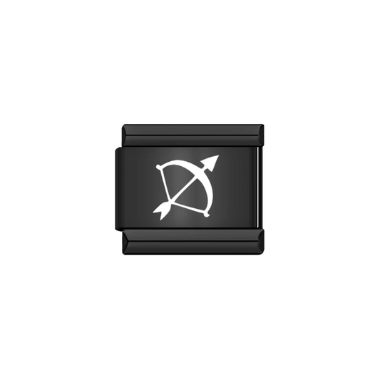 Black Sagittarius Zodiac Charm - Jewellux