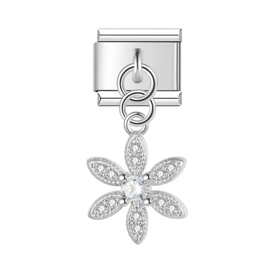 Radiant Bloom Dangle Charm - Jewellux