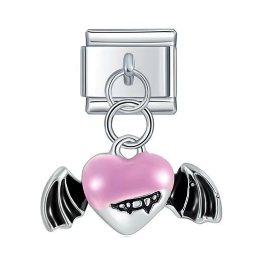 Bat Heart Dangle Charm - Jewellux