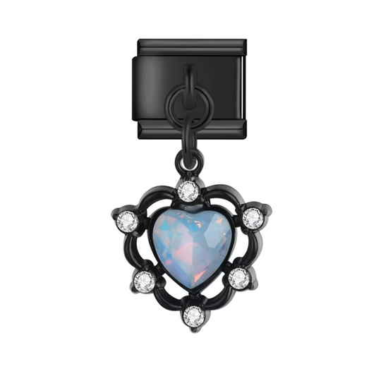 Gothic Heart Dangle Charm - Jewellux