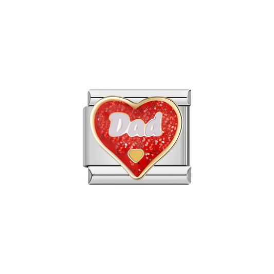 Heroic Dad Heart Charm